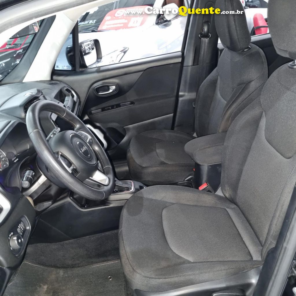 JEEP   RENEGADE1.8 4X2 FLEX 16V AUT.   PRETO 2019 1.8 FLEX - Loja