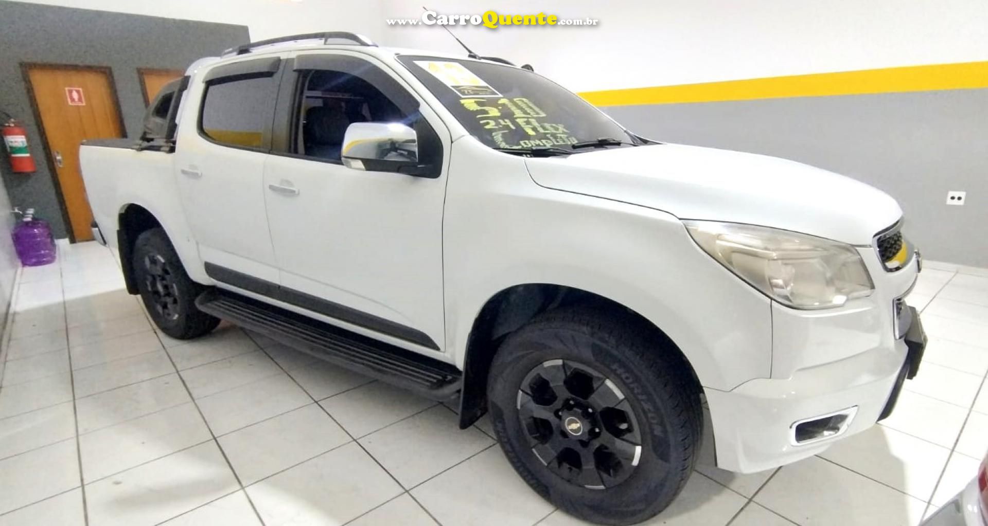 CHEVROLET   S10 PICK-UP LTZ 2.4 F.POWER 4X2 CD   BRANCO 2013 2.4 FLEX - Loja