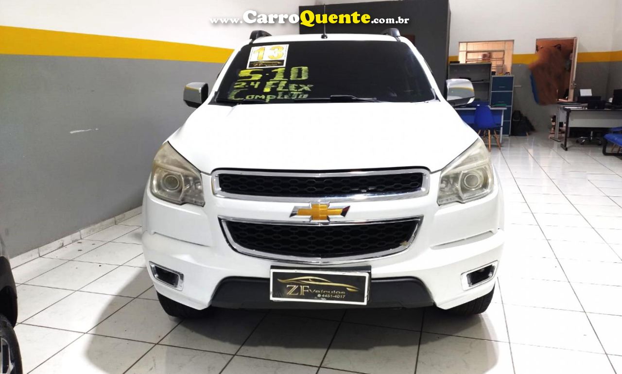 CHEVROLET   S10 PICK-UP LTZ 2.4 F.POWER 4X2 CD   BRANCO 2013 2.4 FLEX - Loja