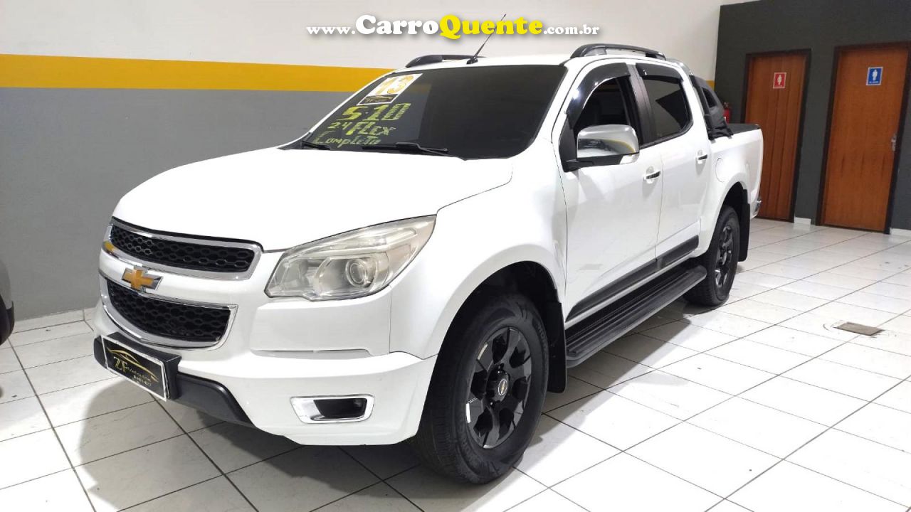 CHEVROLET   S10 PICK-UP LTZ 2.4 F.POWER 4X2 CD   BRANCO 2013 2.4 FLEX - Loja