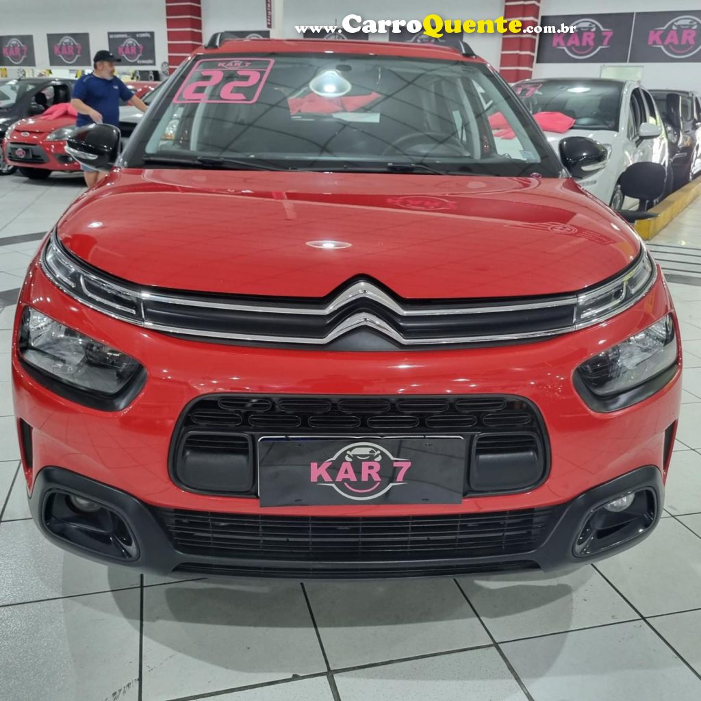 CITROËN   C4 CACTUS FEEL 1.6 16V FLEX AUT.   VERMELHO 2022 1.6 FLEX - Loja