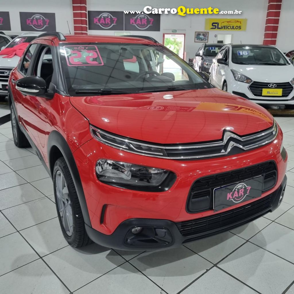 CITROËN   C4 CACTUS FEEL 1.6 16V FLEX AUT.   VERMELHO 2022 1.6 FLEX - Loja