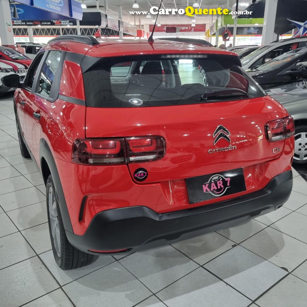 CITROËN   C4 CACTUS FEEL 1.6 16V FLEX AUT.   VERMELHO 2022 1.6 FLEX - Loja