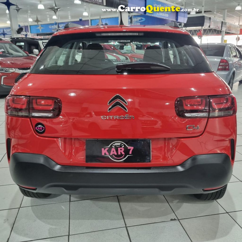 CITROËN   C4 CACTUS FEEL 1.6 16V FLEX AUT.   VERMELHO 2022 1.6 FLEX - Loja