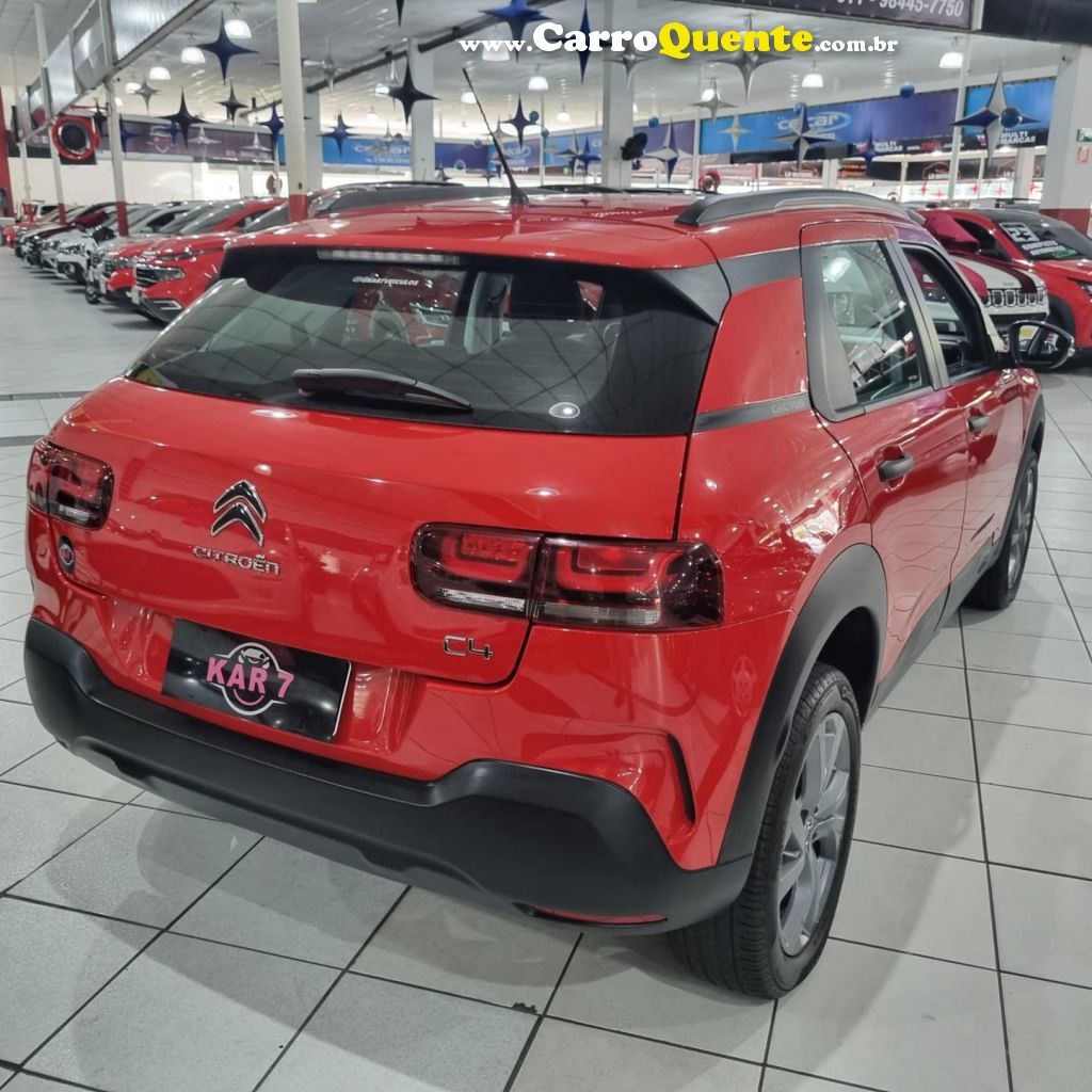 CITROËN   C4 CACTUS FEEL 1.6 16V FLEX AUT.   VERMELHO 2022 1.6 FLEX - Loja