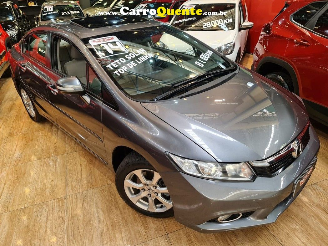 CIVIC 2.0 EXR TETO SOLAR  só 81 MIL KM IMPECÁVEL ! - Loja