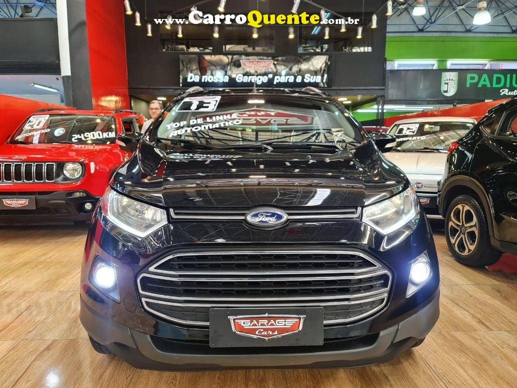 ECOSPORT 2.0 TITANIUM PLUS BANCO EM COURO ! LINDO - Loja