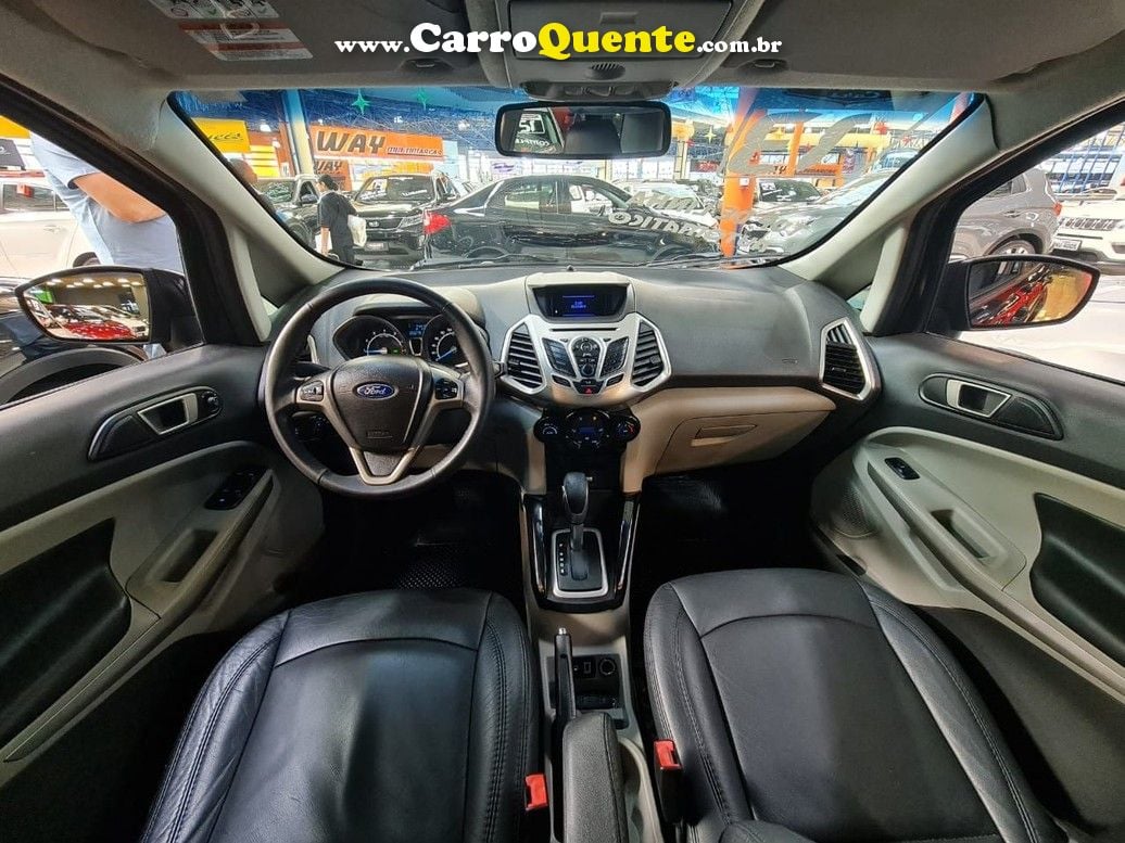 ECOSPORT 2.0 TITANIUM PLUS BANCO EM COURO ! LINDO - Loja