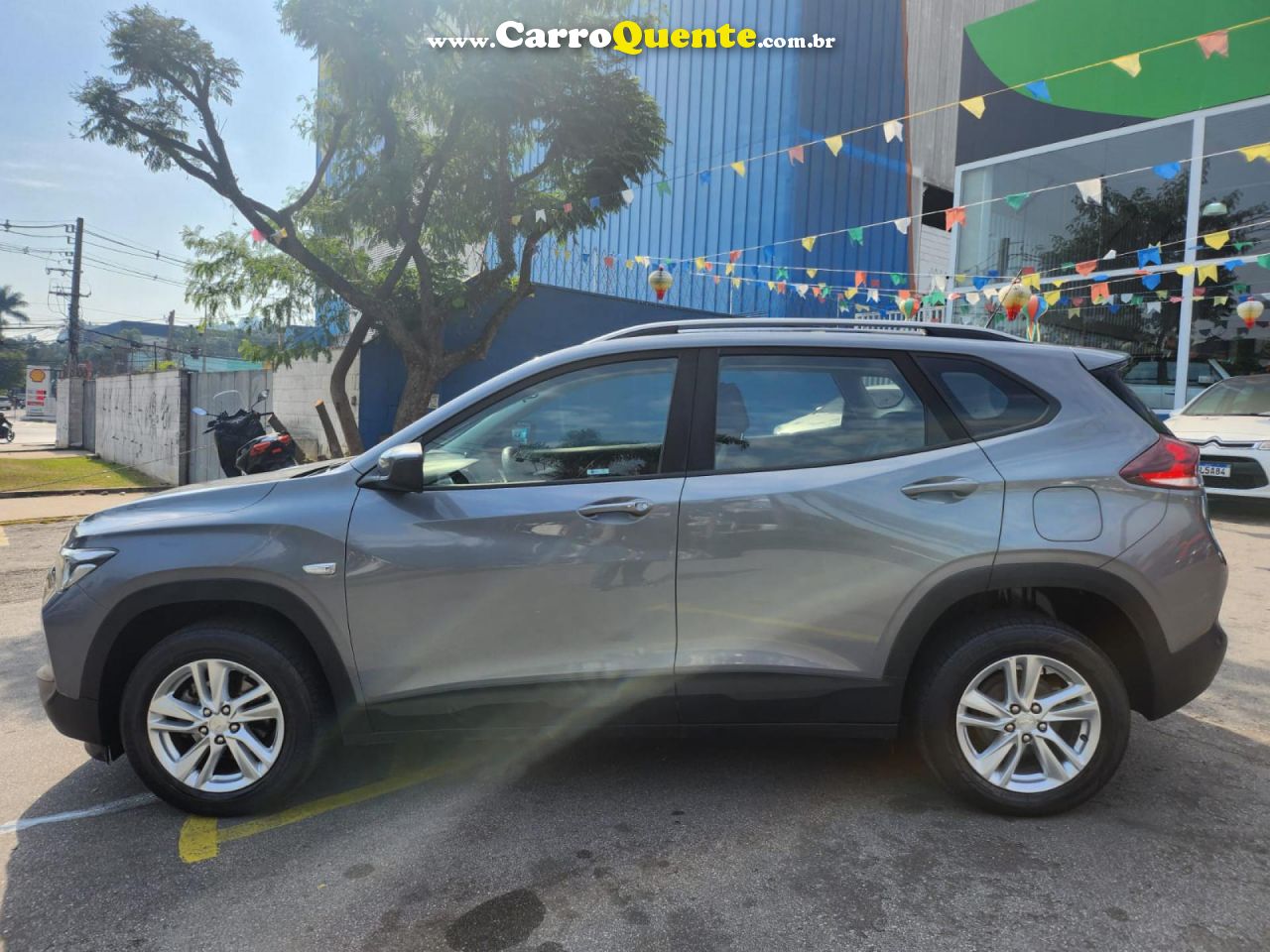 CHEVROLET   TRACKER LT 1.0 TURBO 12V FLEX AUT.   CINZA 2021 1.0 FLEX - Loja