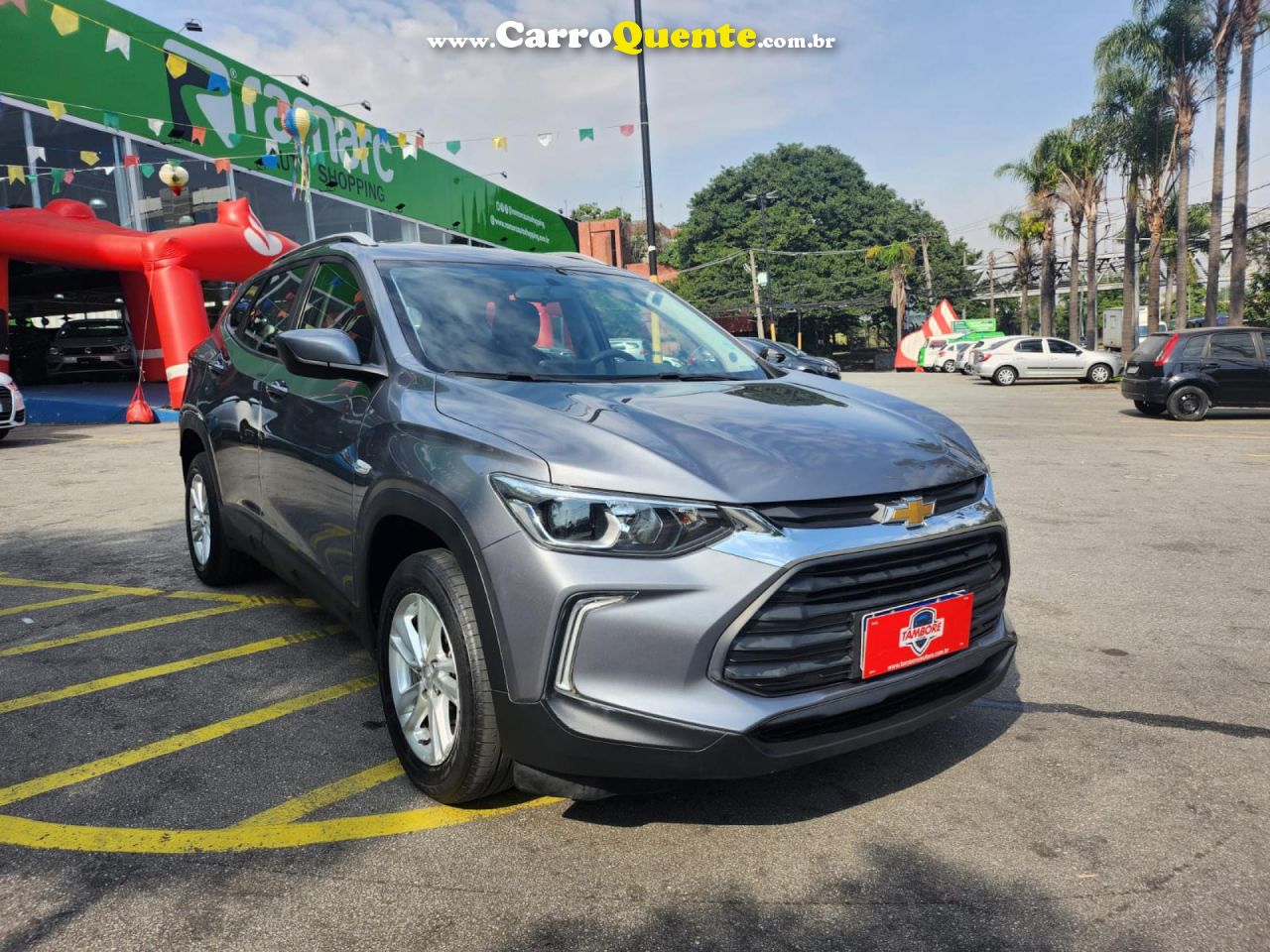 CHEVROLET   TRACKER LT 1.0 TURBO 12V FLEX AUT.   CINZA 2021 1.0 FLEX - Loja