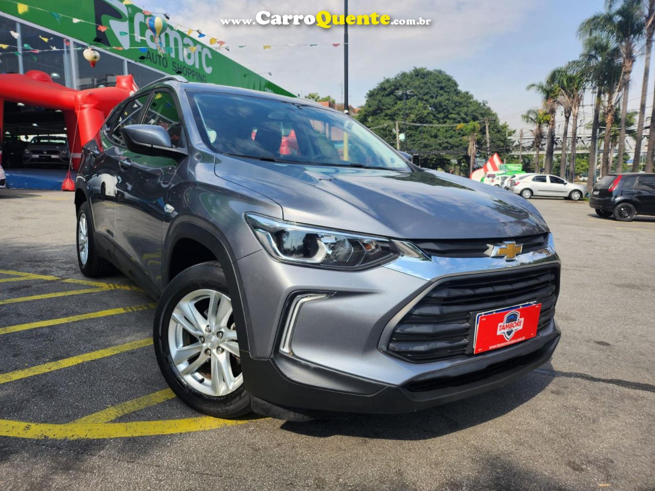 CHEVROLET   TRACKER LT 1.0 TURBO 12V FLEX AUT.   CINZA 2021 1.0 FLEX - Loja