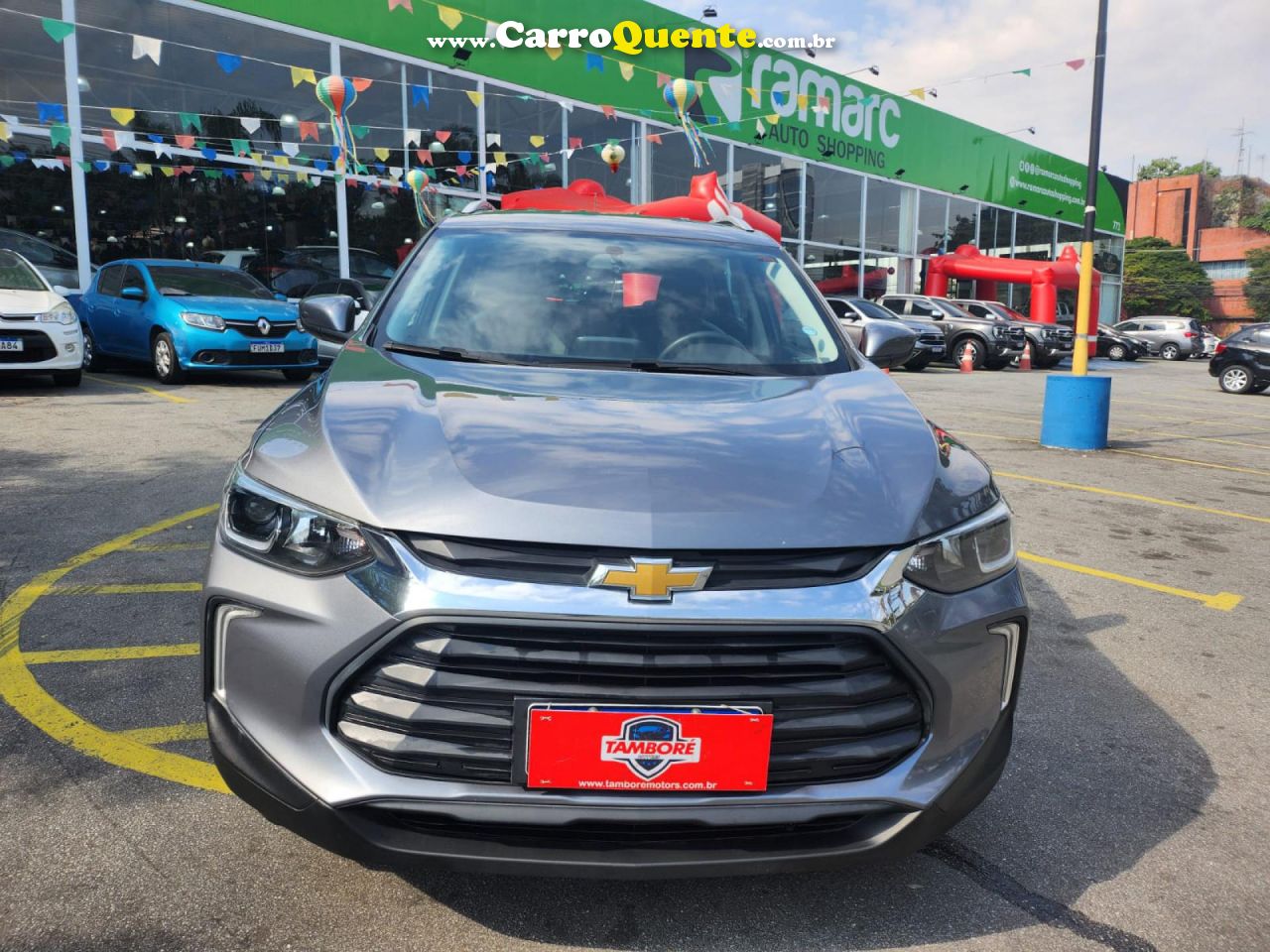 CHEVROLET   TRACKER LT 1.0 TURBO 12V FLEX AUT.   CINZA 2021 1.0 FLEX - Loja