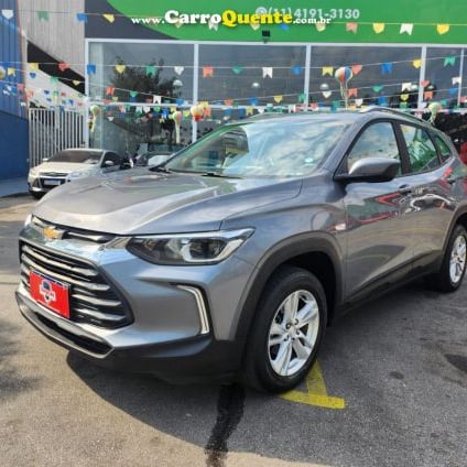 CHEVROLET   TRACKER LT 1.0 TURBO 12V FLEX AUT.   CINZA 2021 1.0 FLEX