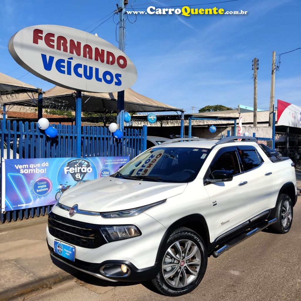 FIAT   TORO VOLCANO 2.0 16V 4X4 TB DIESEL AUT.   BRANCO 2019 2.0 DIESEL - Loja