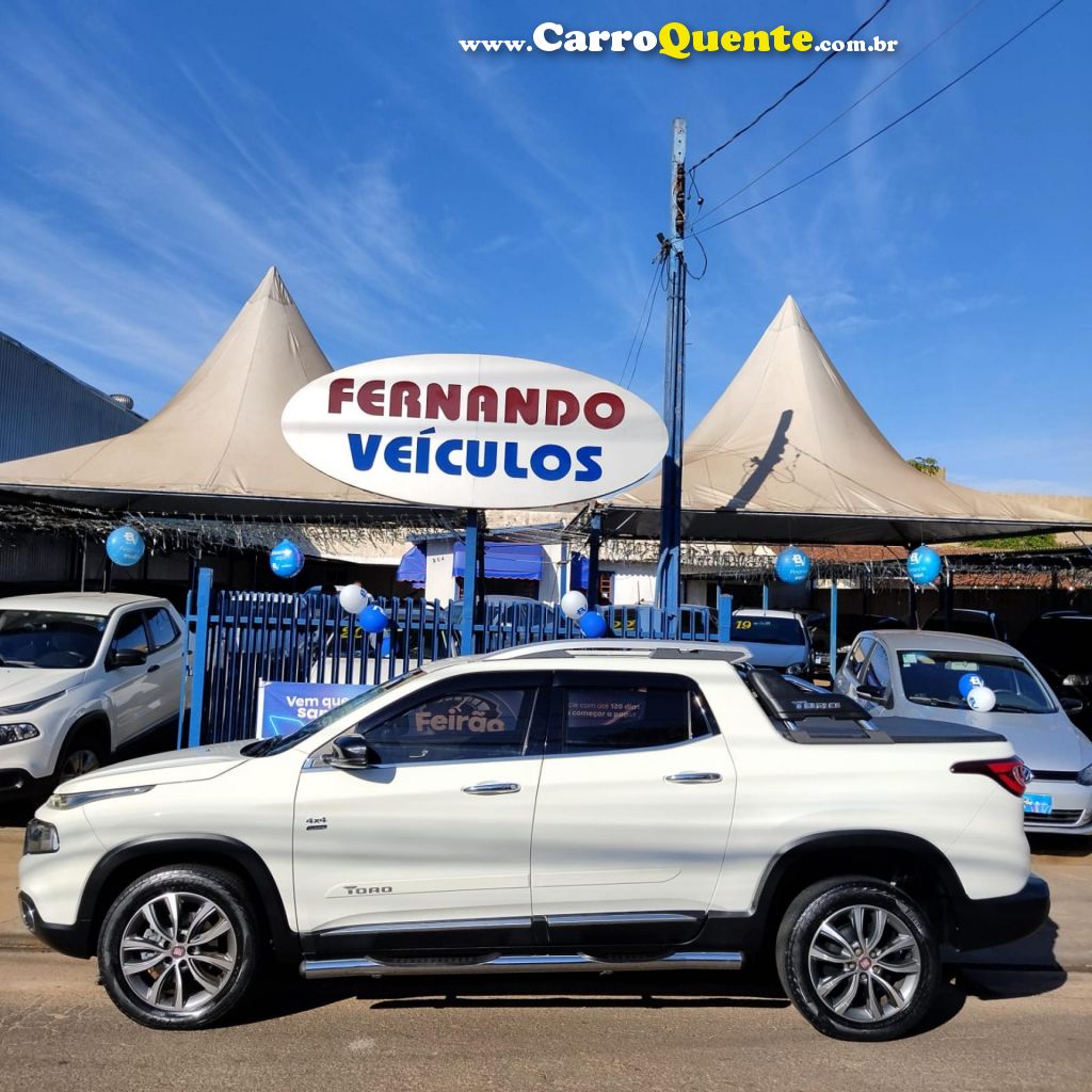 FIAT   TORO VOLCANO 2.0 16V 4X4 TB DIESEL AUT.   BRANCO 2019 2.0 DIESEL - Loja