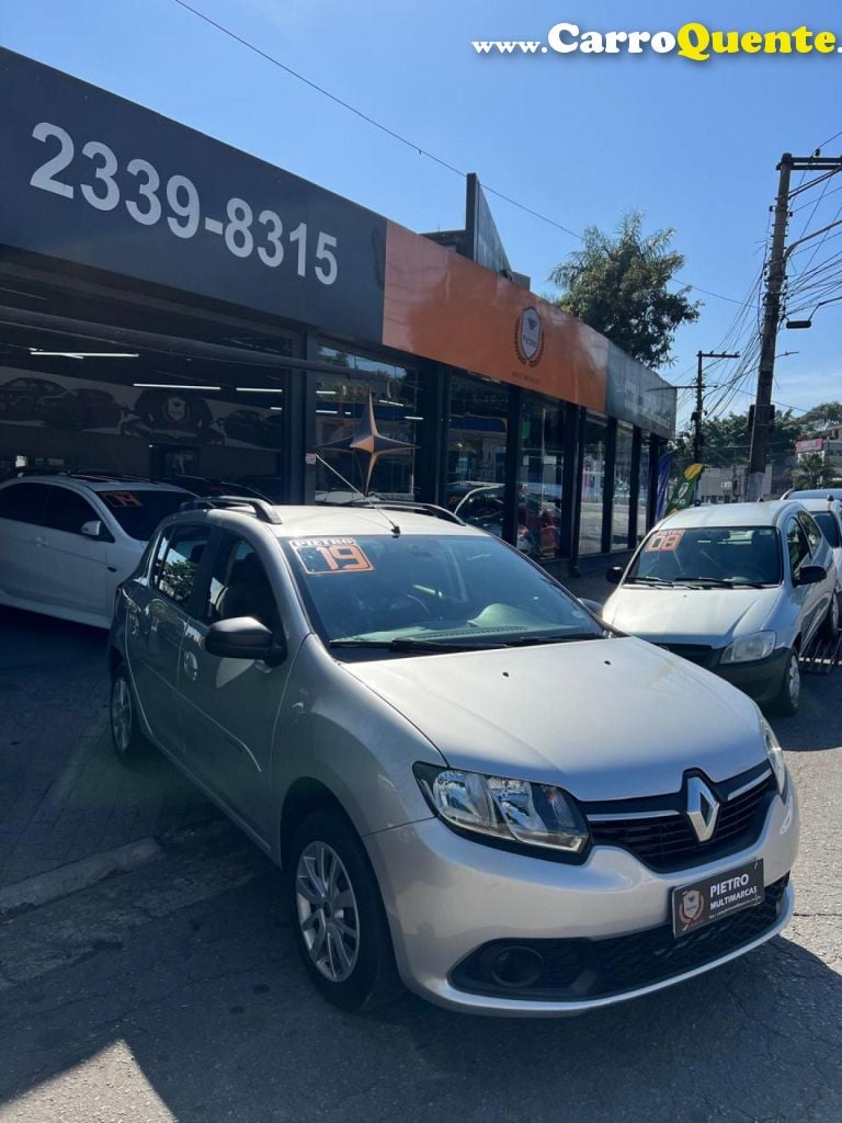 RENAULT   SANDERO EXPRESSION FLEX 1.0 12V 5P   PRATA 2019 1.0 FLEX - Loja