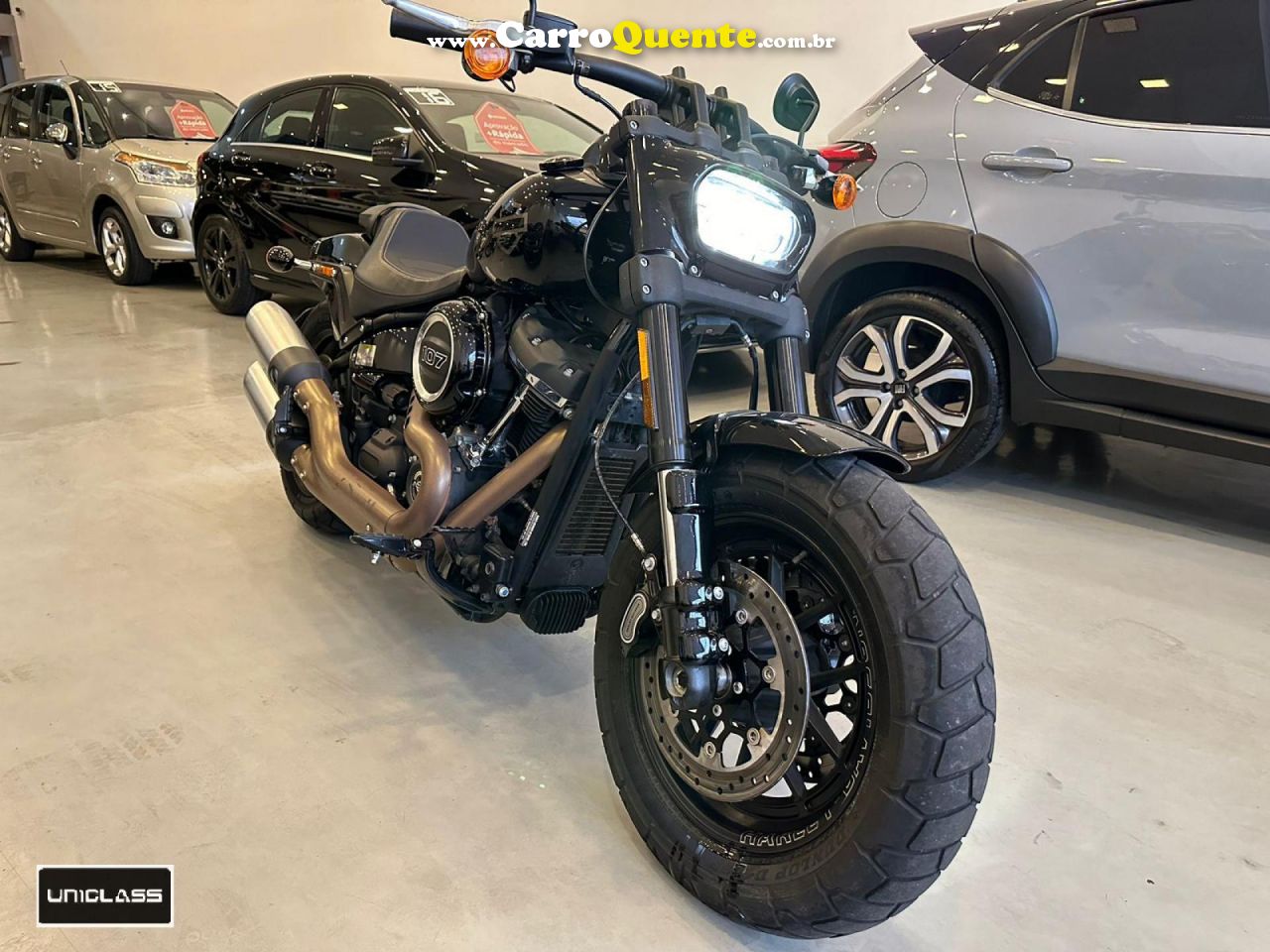 HARLEY-DAVIDSON   FAT BOB FXFB   PRETO 2019 1800 GASOLINA - Loja