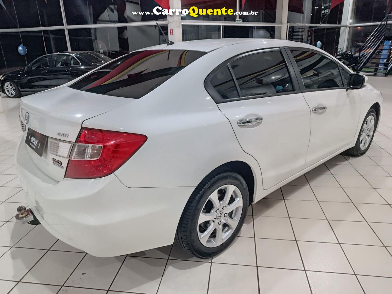 HONDA   CIVIC SEDAN EXR 2.0 FLEXONE 16V AUT. 4P   BRANCO 2014 2.0 GASOLINA - Loja