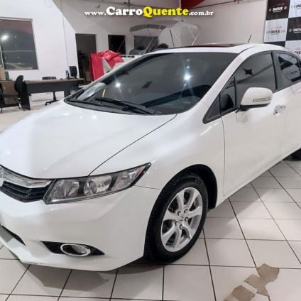 HONDA   CIVIC SEDAN EXR 2.0 FLEXONE 16V AUT. 4P   BRANCO 2014 2.0 GASOLINA