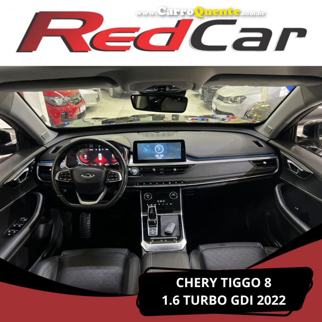 CHERY   TIGGO 8 TXS 1.6 16V TGDI AUT.   PRETO 2022 1.6 GASOLINA - Loja