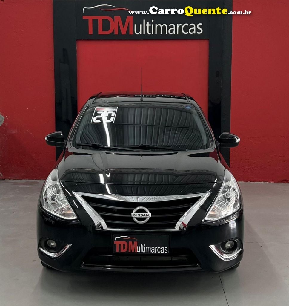 NISSAN   VERSA SL DIRECT 1.6 16V FLEX  AUT. (PCD)   PRETO 2020 1.6 FLEX - Loja