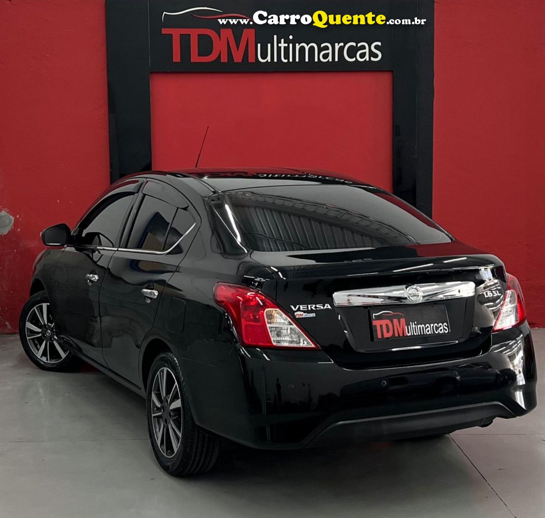 NISSAN   VERSA SL DIRECT 1.6 16V FLEX  AUT. (PCD)   PRETO 2020 1.6 FLEX - Loja