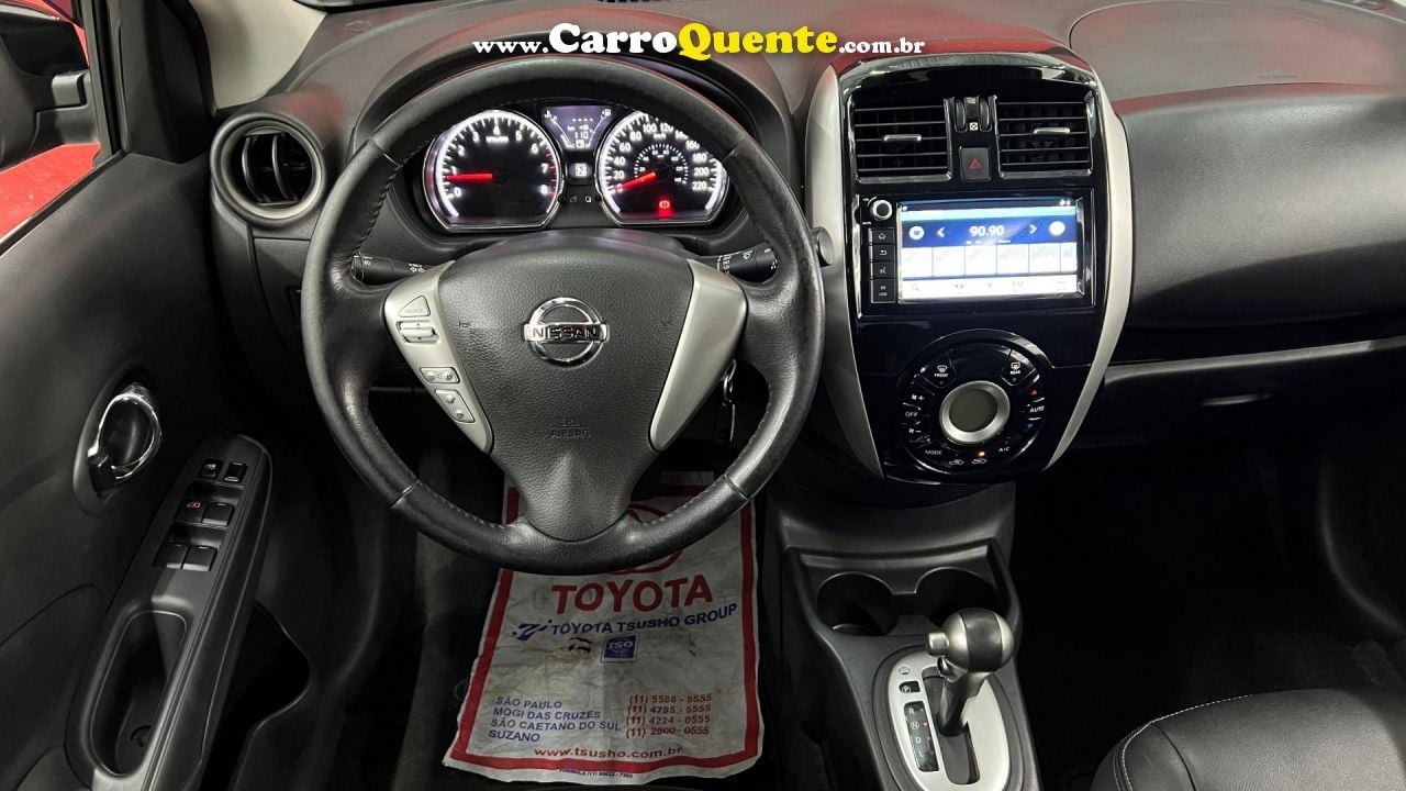 NISSAN   VERSA SL DIRECT 1.6 16V FLEX  AUT. (PCD)   PRETO 2020 1.6 FLEX - Loja