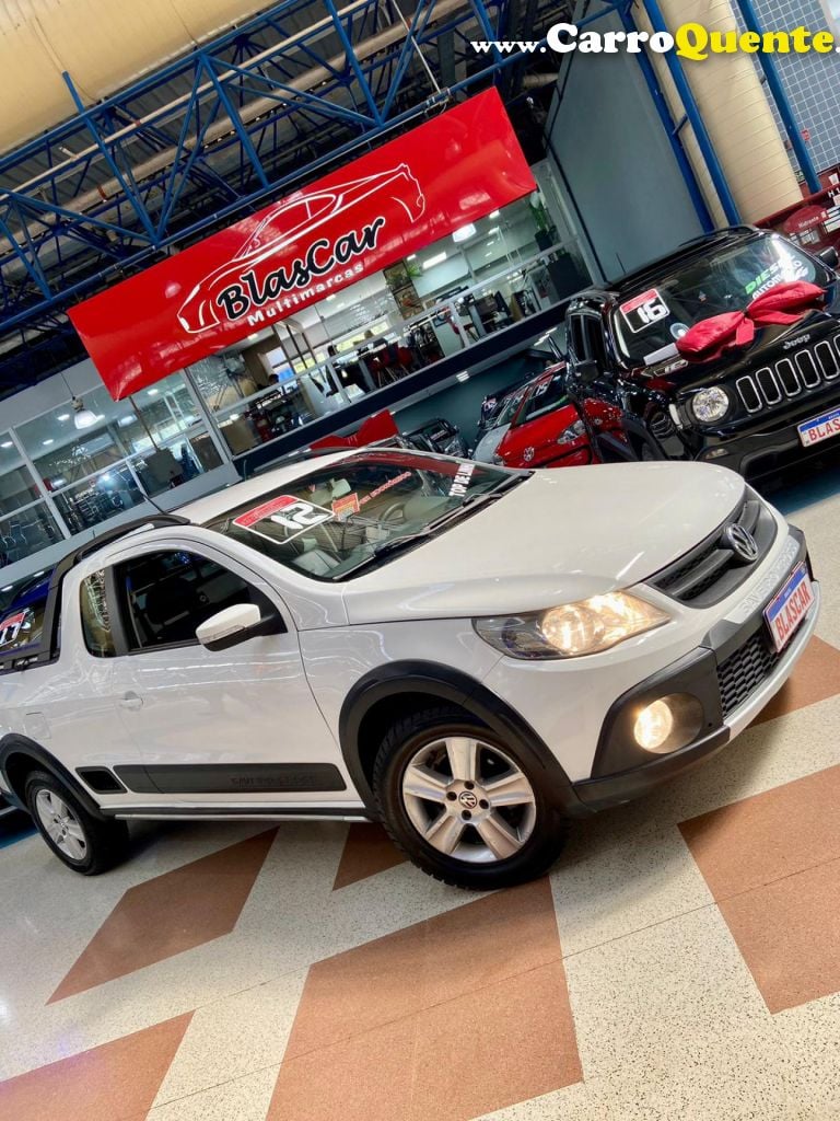 VOLKSWAGEN   SAVEIRO CROSS 1.6 MI TOTAL FLEX 8V CE   BRANCO 2012 1.6 FLEX - Loja