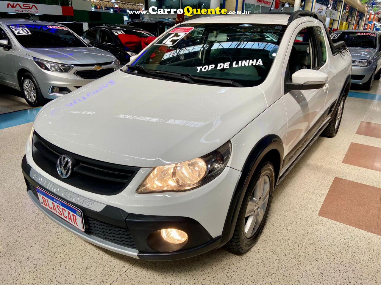 VOLKSWAGEN   SAVEIRO CROSS 1.6 MI TOTAL FLEX 8V CE   BRANCO 2012 1.6 FLEX - Loja