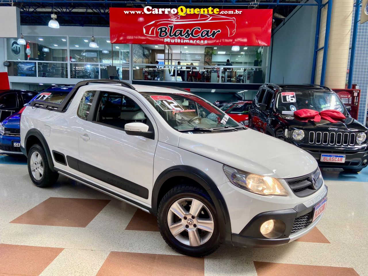 VOLKSWAGEN   SAVEIRO CROSS 1.6 MI TOTAL FLEX 8V CE   BRANCO 2012 1.6 FLEX - Loja