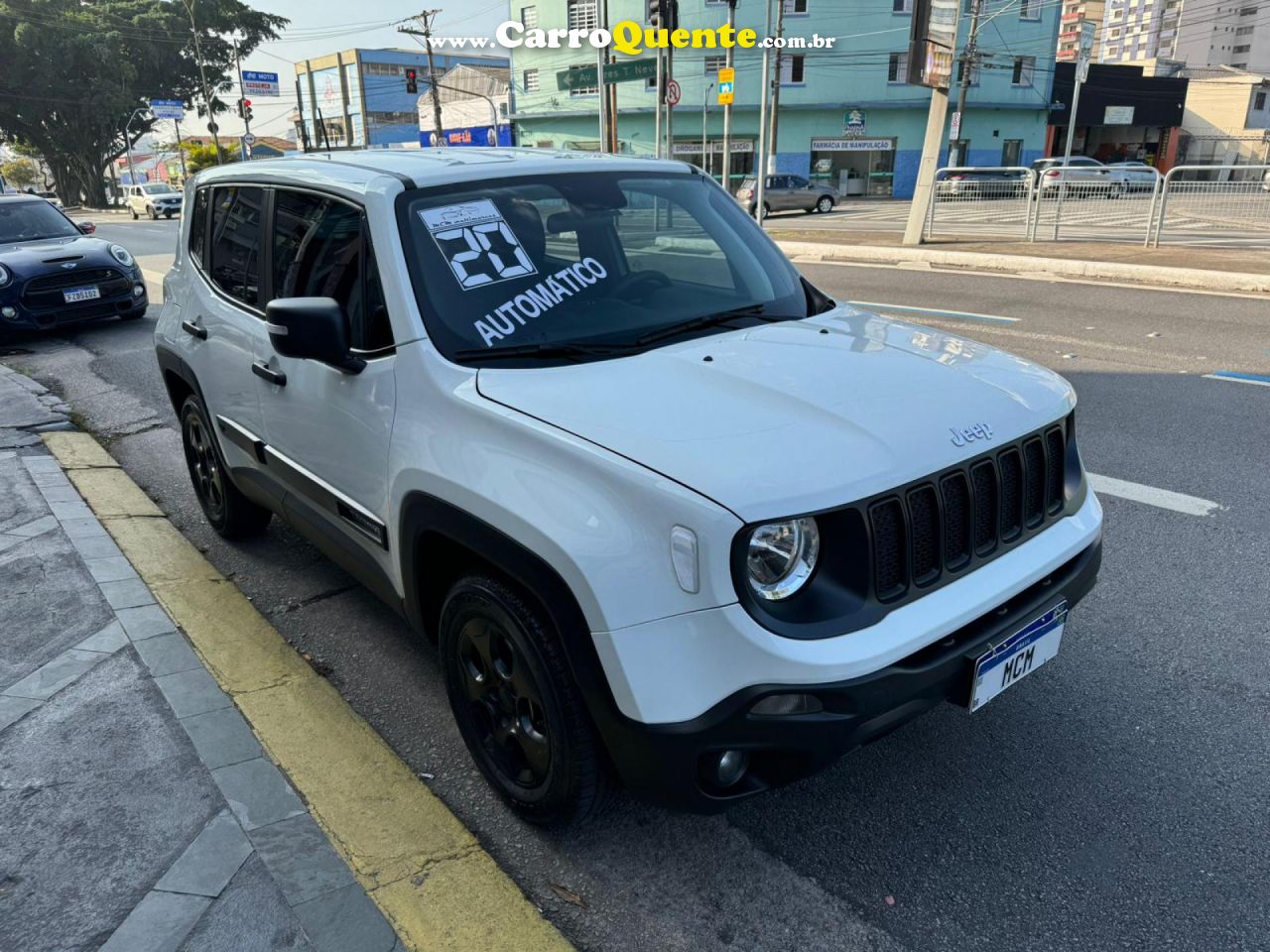 JEEP   RENEGADE1.8 4X2 FLEX 16V AUT.(PCD)   BRANCO 2020 1.8 FLEX - Loja