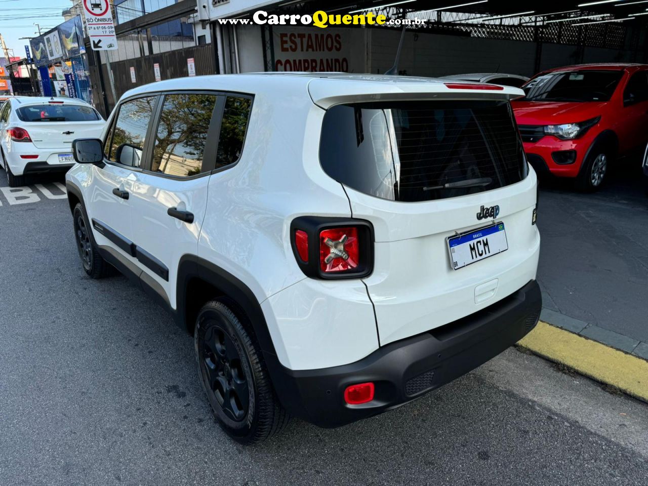 JEEP   RENEGADE1.8 4X2 FLEX 16V AUT.(PCD)   BRANCO 2020 1.8 FLEX - Loja