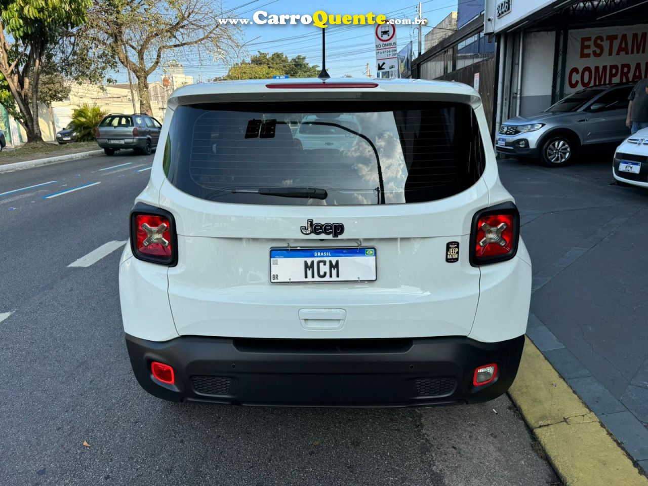 JEEP   RENEGADE1.8 4X2 FLEX 16V AUT.(PCD)   BRANCO 2020 1.8 FLEX - Loja