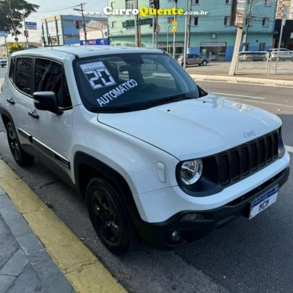 JEEP   RENEGADE1.8 4X2 FLEX 16V AUT.(PCD)   BRANCO 2020 1.8 FLEX