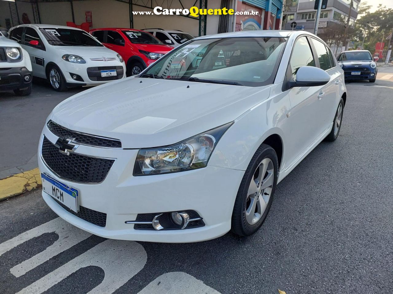 CHEVROLET   CRUZE HB SPORT LT 1.8 16V FLEXP. 5P MEC   BRANCO 2014 1.8 FLEX - Loja