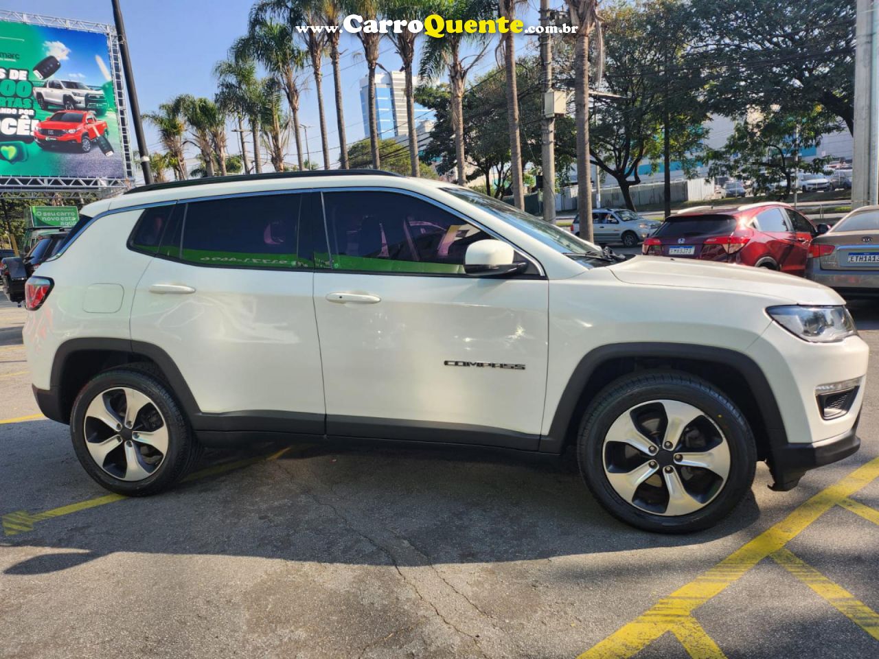 JEEP   COMPASS LONGITUDE 2.0 4X4 DIES. 16V AUT.   BRANCO 2017 2.0 DIESEL - Loja