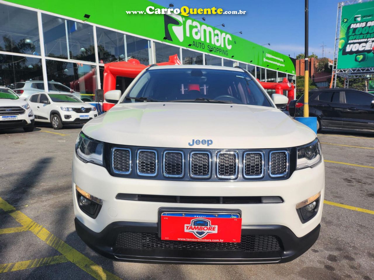 JEEP   COMPASS LONGITUDE 2.0 4X4 DIES. 16V AUT.   BRANCO 2017 2.0 DIESEL - Loja