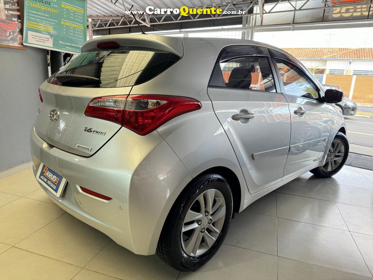 HYUNDAI   HB20 PREMIUM 1.6 FLEX 16V AUT.   PRATA 2013 1.6 FLEX - Loja