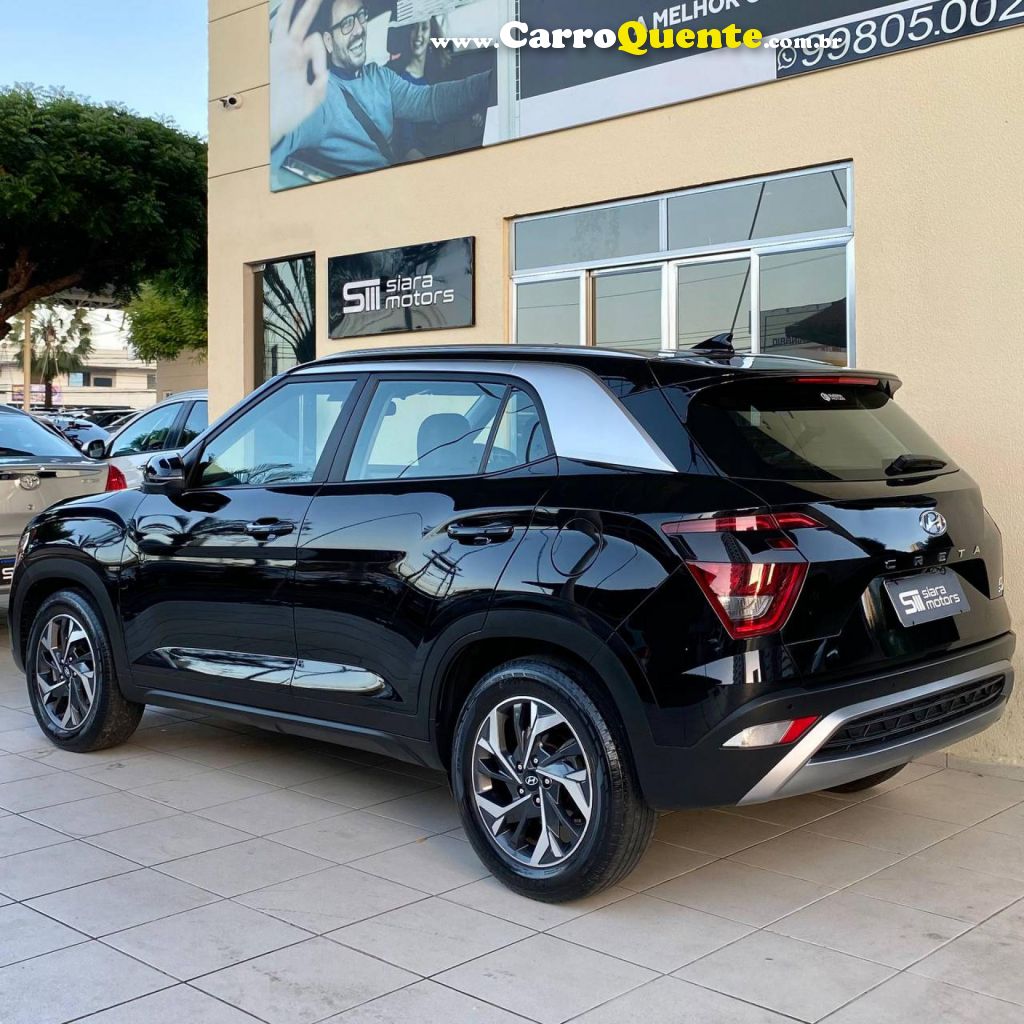 HYUNDAI   CRETA PLATINUM 1.0 TB 12V FLEX AUT.   PRETO 2022 1.0 FLEX - Loja