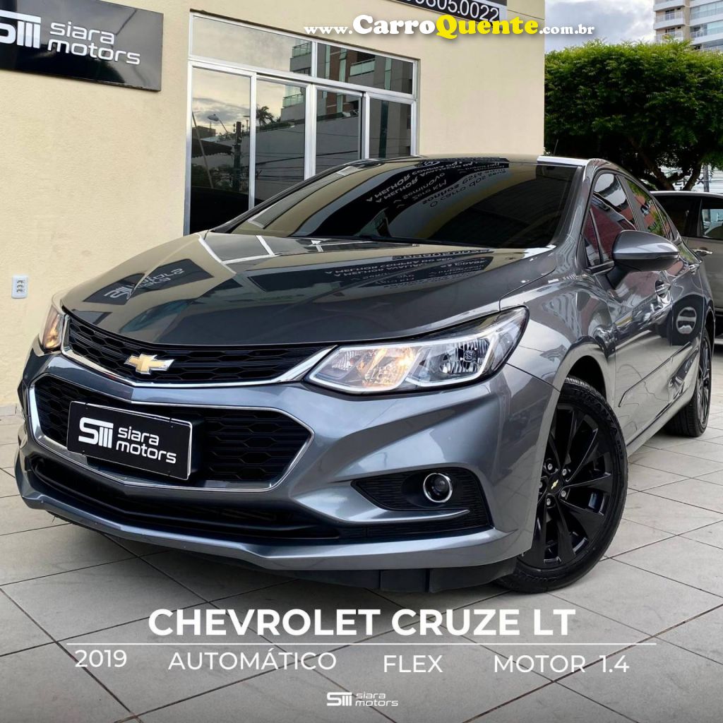 CHEVROLET   CRUZE LT 1.4 16V TURBO FLEX 4P AUT.   CINZA 2019 1.4 FLEX - Loja