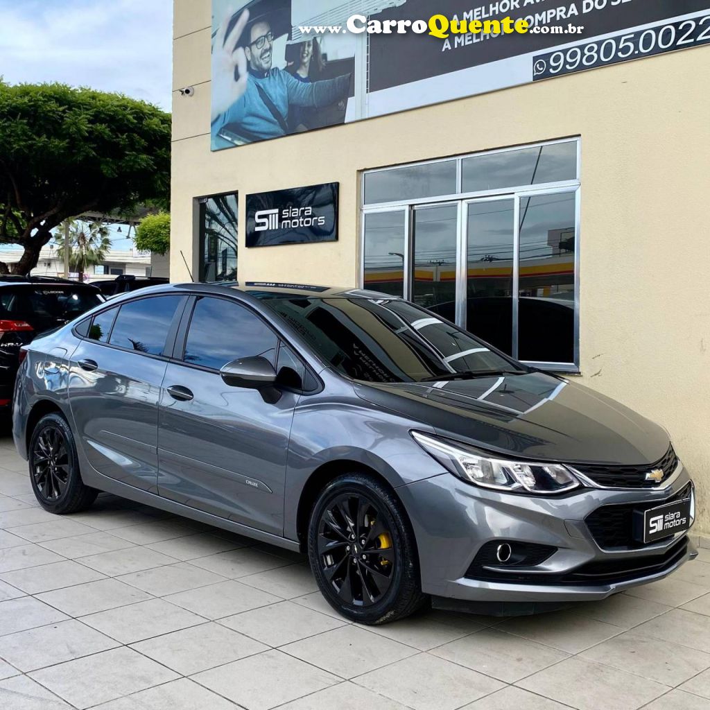 CHEVROLET   CRUZE LT 1.4 16V TURBO FLEX 4P AUT.   CINZA 2019 1.4 FLEX - Loja