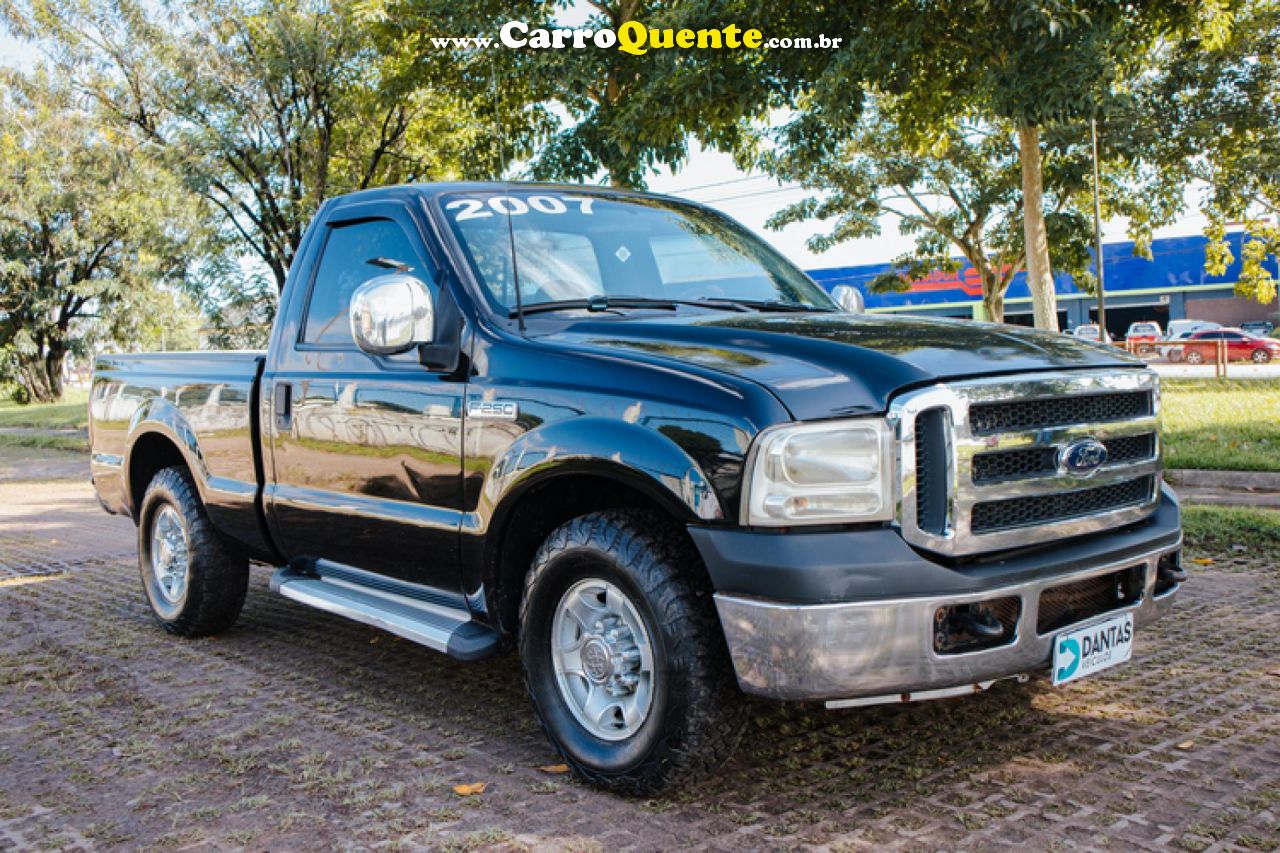 FORD   F-250 XLT 3.9 4X2 DIESEL TB   PRETO 2007 3.9 DIESEL - Loja