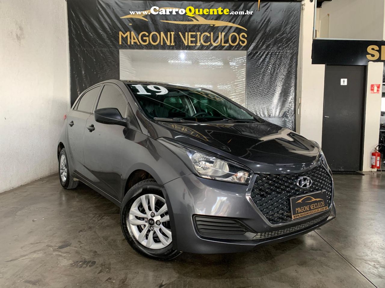 HYUNDAI   HB20 UNIQUE 1.0 FLEX 12V MEC.   CINZA 2019 1.0 FLEX - Loja