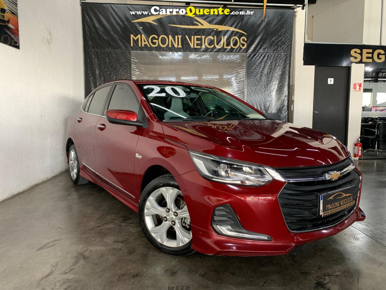 CHEVROLET   ONIX SED. PLUS PREM. 1.0 12V TB FLEX AUT   VERMELHO 2020 1.0 FLEX - Loja