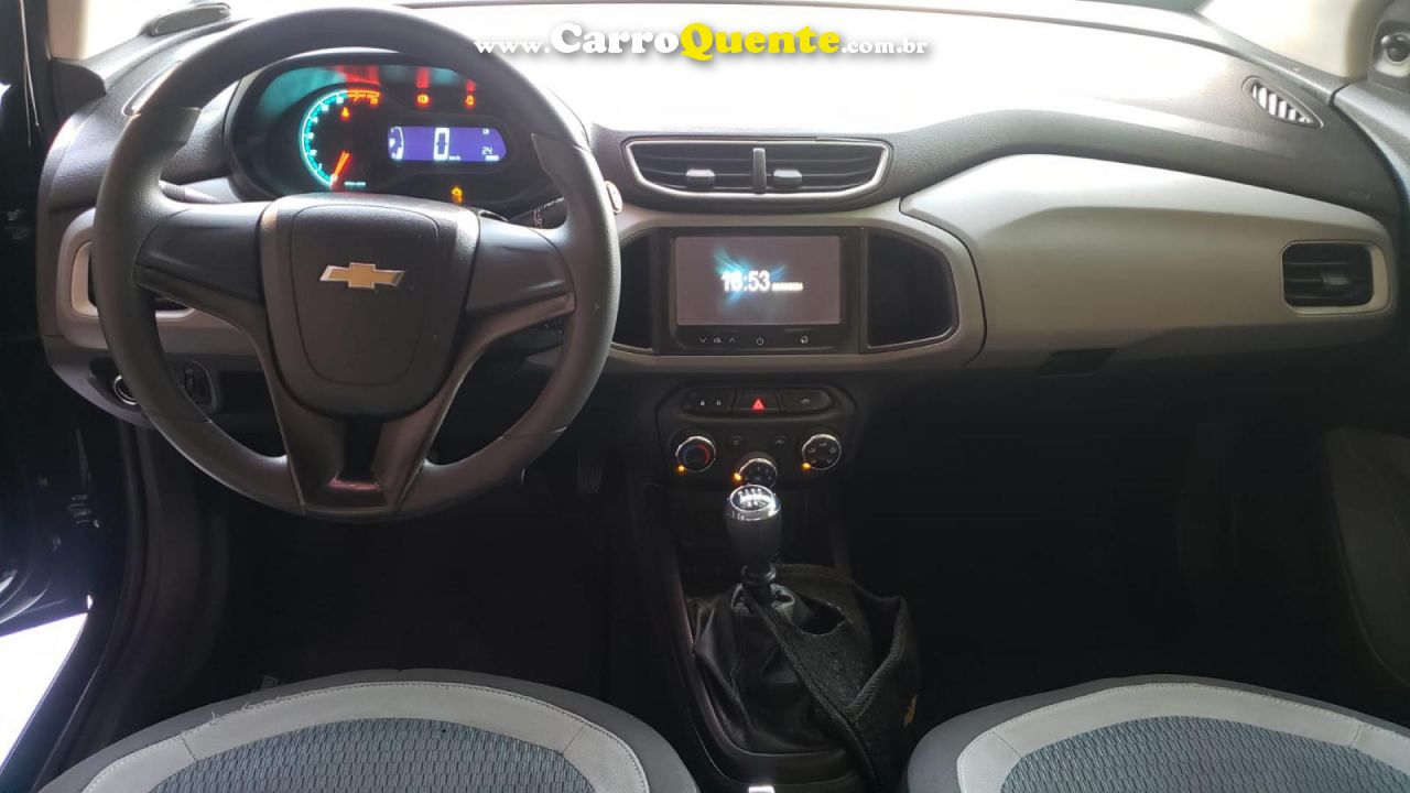 CHEVROLET   ONIX HATCH LT 1.0 8V FLEXPOWER 5P MEC.   PRETO 2015 1.0 FLEX - Loja