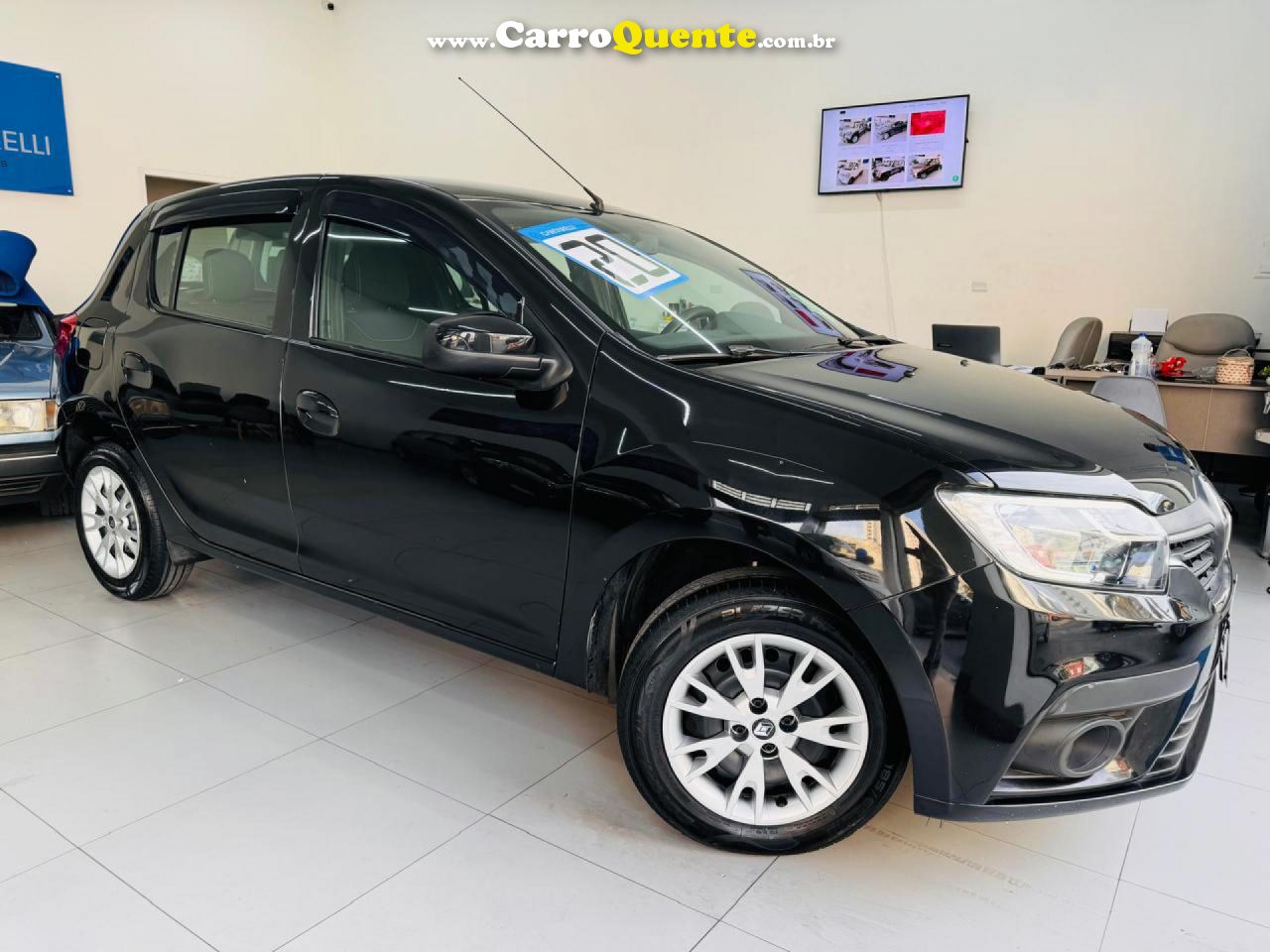 RENAULT   SANDERO ZEN FLEX 1.0 12V 5P MEC.   PRETO 2019 1.0 FLEX - Loja