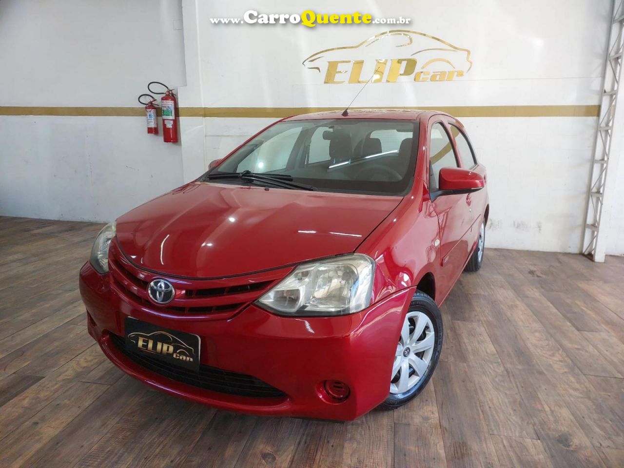 TOYOTA   ETIOS X 1.3 FLEX 16V 5P MEC.   VERMELHO 2014 1.3 FLEX - Loja