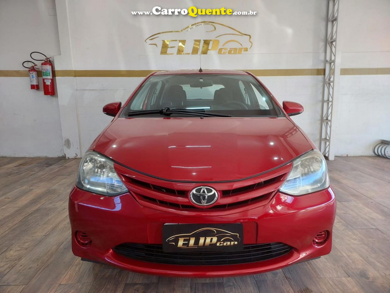 TOYOTA   ETIOS X 1.3 FLEX 16V 5P MEC.   VERMELHO 2014 1.3 FLEX - Loja