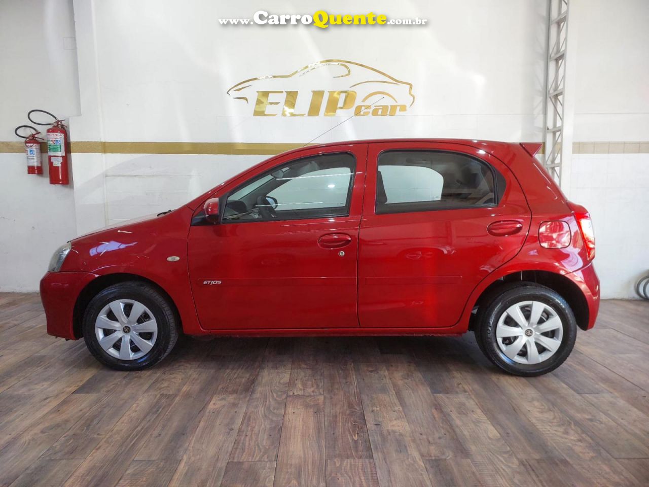 TOYOTA   ETIOS X 1.3 FLEX 16V 5P MEC.   VERMELHO 2014 1.3 FLEX - Loja