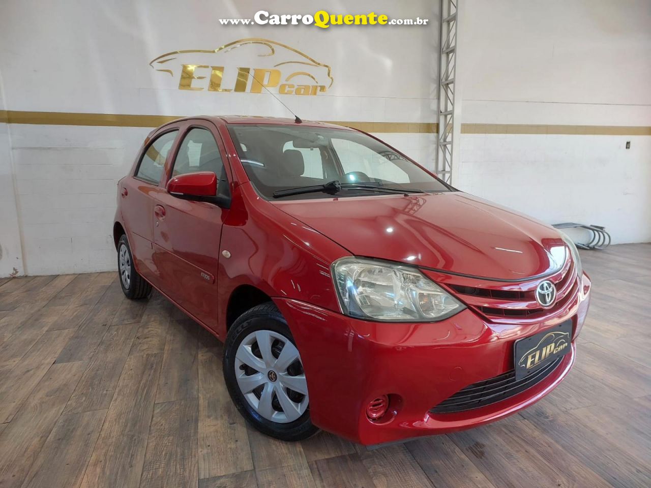 TOYOTA   ETIOS X 1.3 FLEX 16V 5P MEC.   VERMELHO 2014 1.3 FLEX - Loja